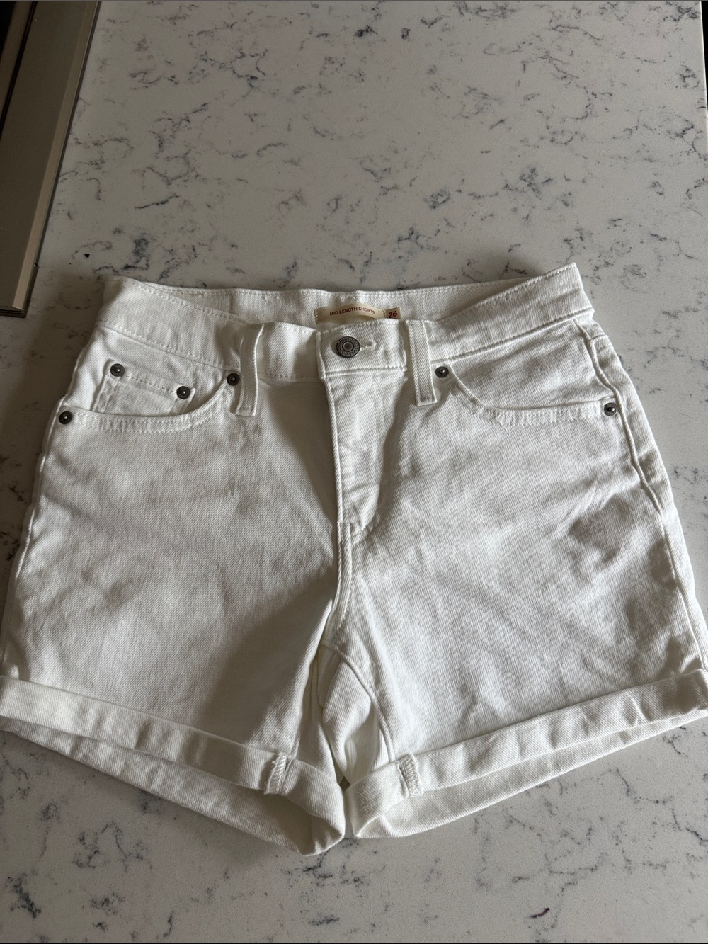 Levi’s mid length shorts